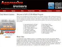 Tablet Screenshot of aggressivedollars.com